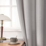Beauty Home Ύφασμα κουρτίνας με το μέτρο μεσαίας σκίασης Effect Art 8443 Φ320 Ασημί - Image 10