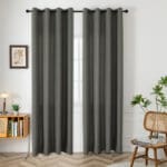 Beauty Home Ύφασμα κουρτίνας με το μέτρο μεσαίας σκίασης Effect Art 8443 Φ320 Ανθρακί