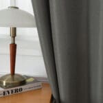 Beauty Home Κουρτίνα μεσαίας σκίασης με 8 μεταλλικούς κρίκους Effect Art 8443 140x270 Ανθρακί - Image 11
