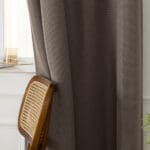 Beauty Home Ύφασμα κουρτίνας με το μέτρο Blackout jacquard σκίασης Glare Art 8444 Φ280 Μόκα - Image 7