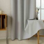 Beauty Home Ύφασμα κουρτίνας με το μέτρο Full Blackout σκίασης Total Art 8446 Φ280 Ασημί - Image 9