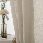 Beauty Home Κουρτίνα γάζα μονόχρωμη με 8 μεταλλικούς κρίκους Fit Art 8447 140x270 Μπεζ - Image 11