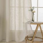 Beauty Home Κουρτίνα γάζα μονόχρωμη με 8 μεταλλικούς κρίκους Fit Art 8447 140x270 Μπεζ - Image 12