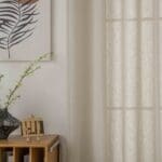 Beauty Home Κουρτίνα γάζα μονόχρωμη με 8 μεταλλικούς κρίκους Fit Art 8447 140x270 Μπεζ - Image 3