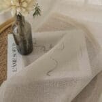 Beauty Home Κουρτίνα γάζα μονόχρωμη με 8 μεταλλικούς κρίκους Fit Art 8447 140x270 Μπεζ - Image 10