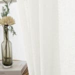Beauty Home Κουρτίνα γάζα μονόχρωμη με 8 μεταλλικούς κρίκους Fit Art 8447 140x270 Εκρού - Image 11