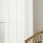 Beauty Home Κουρτίνα γάζα μονόχρωμη με 8 μεταλλικούς κρίκους Fit Art 8447 140x270 Εκρού - Image 4