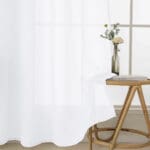 Beauty Home Κουρτίνα γάζα μονόχρωμη με 8 μεταλλικούς κρίκους Fit Art 8447 140x270 Λευκό - Image 12
