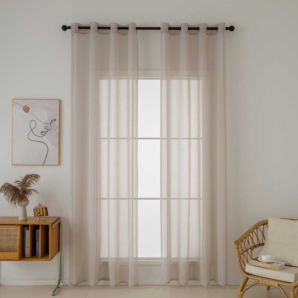 Beauty Home Ύφασμα κουρτίνας με το μέτρο γάζα Sharp Art 8448 Φ300 Άμμου Beauty Home Ύφασμα κουρτίνας με το μέτρο γάζα Sharp Art 8448 Φ300 Άμμου