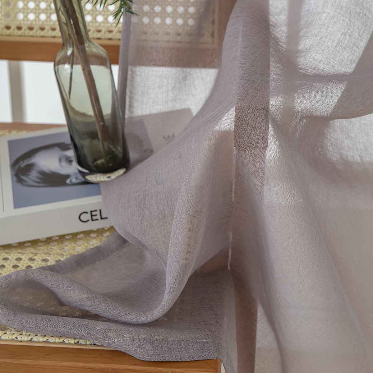 Beauty Home Ύφασμα κουρτίνας με το μέτρο γάζα Sharp Art 8448 Φ300 Αμέθυστος