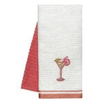Beauty Home Ποτηρόπανα σετ 2τμχ Cocktail Art 8807 40x60 Ροδακινί