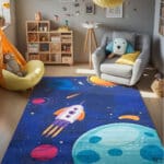 Beauty Home Χαλί παιδικό Fun Art 9549 135x180 Μπλε - Image 2