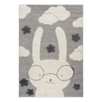 Beauty Home Χαλί Loop Art 9557 133x190 Grey White Γκρι Λευκό