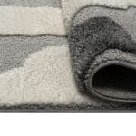 Beauty Home Χαλί Loop Art 9557 133x190 Grey White Γκρι Λευκό - Image 2