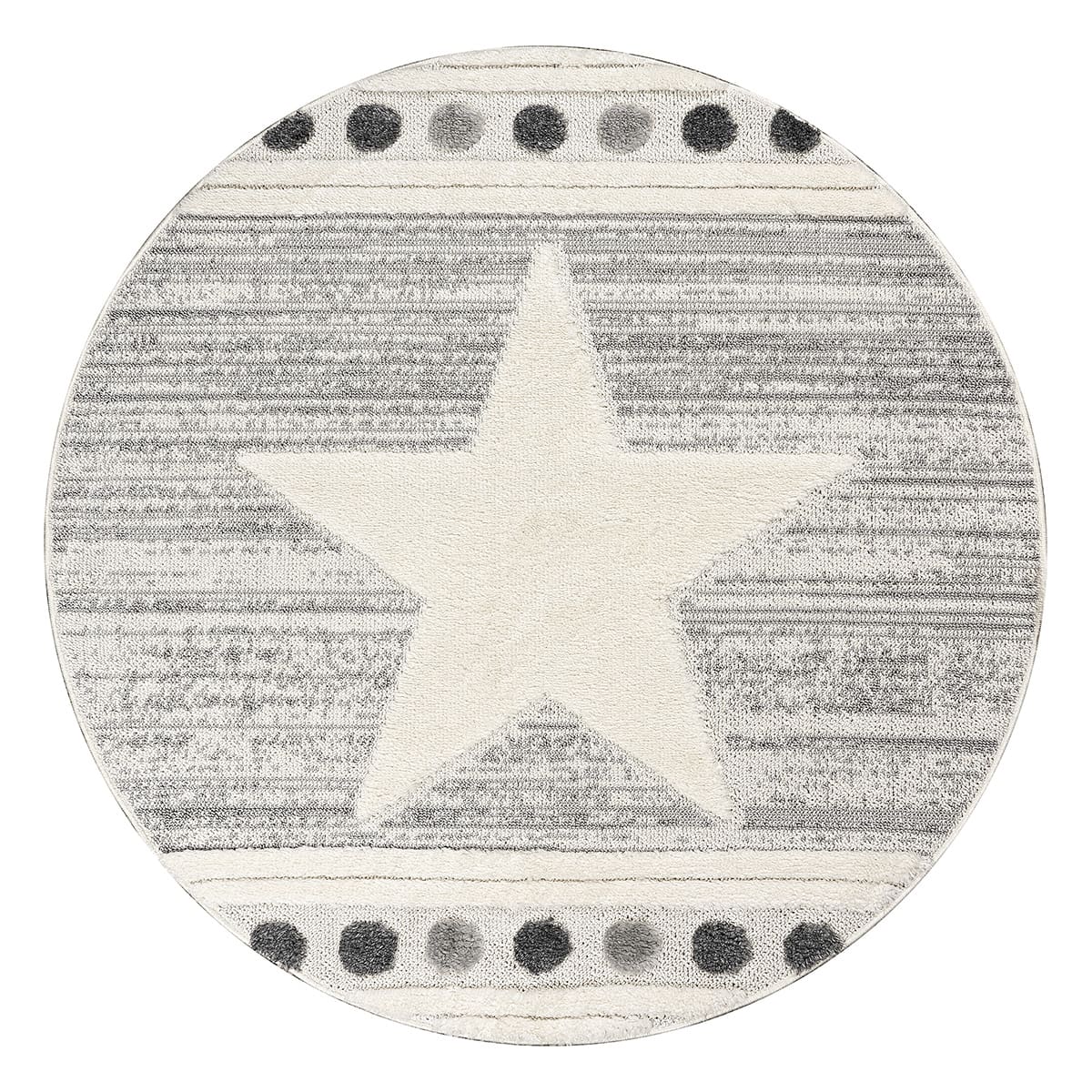 Beauty Home Ροτόντα Loop 133x133 Art 9559 Grey White Γκρι Λευκό Beauty Home Ροτόντα Loop 133x133 Art 9559 Grey White Γκρι Λευκό
