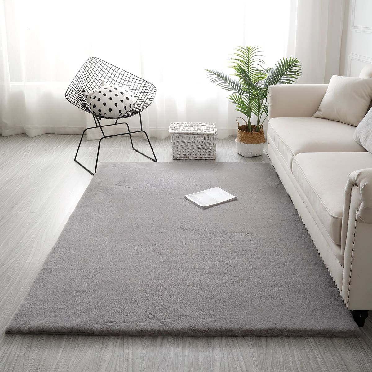 Beauty Home Χαλί Rabbit Art 9643 Γκρι
