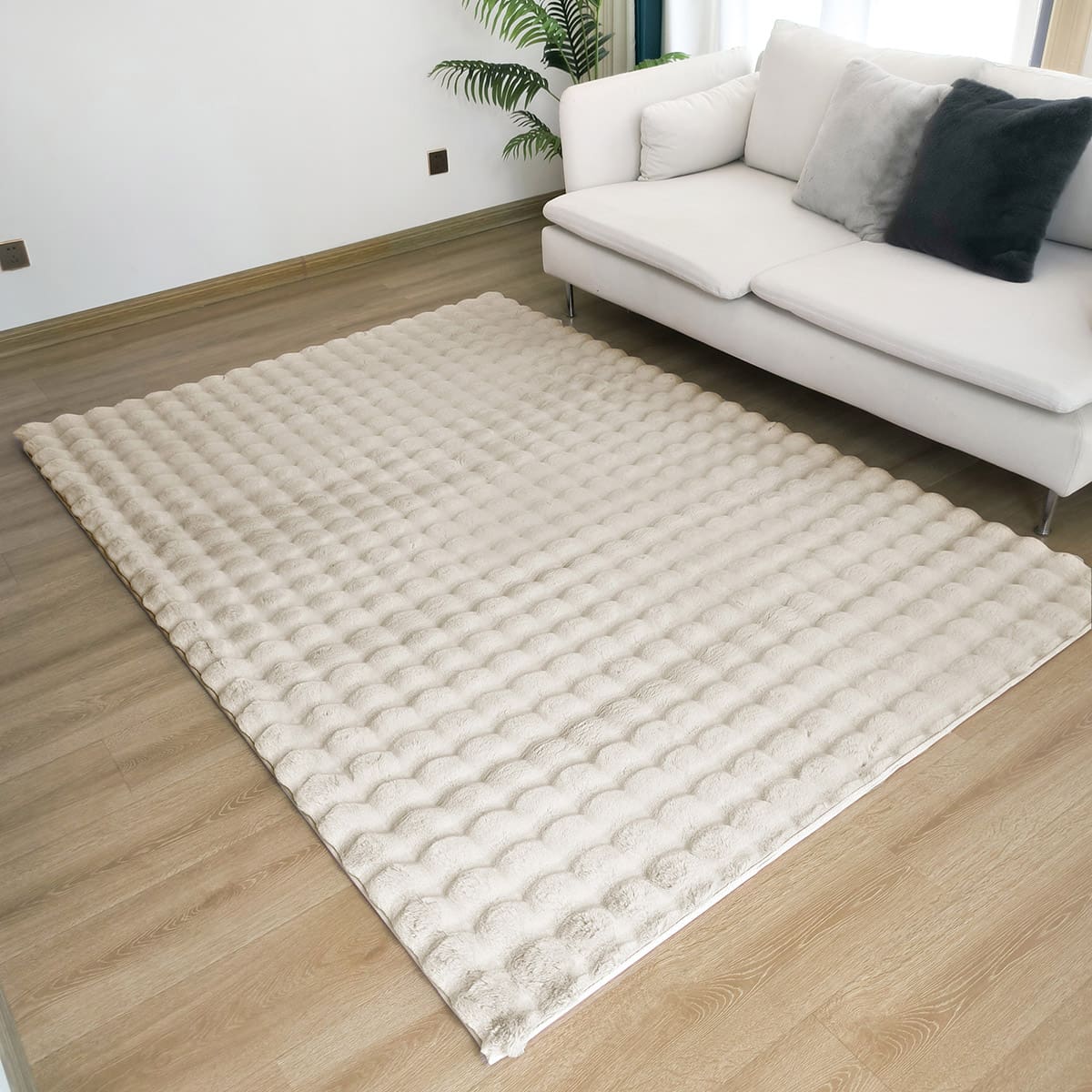Beauty Home Χαλί Bubble Art 9662 133x190 Εκρού