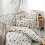 TEDDY ΠΑΠΛΩΜΑ ΠΑΙΔΙΚΟ ΜΕ ΡΕΛΙ 110Χ150