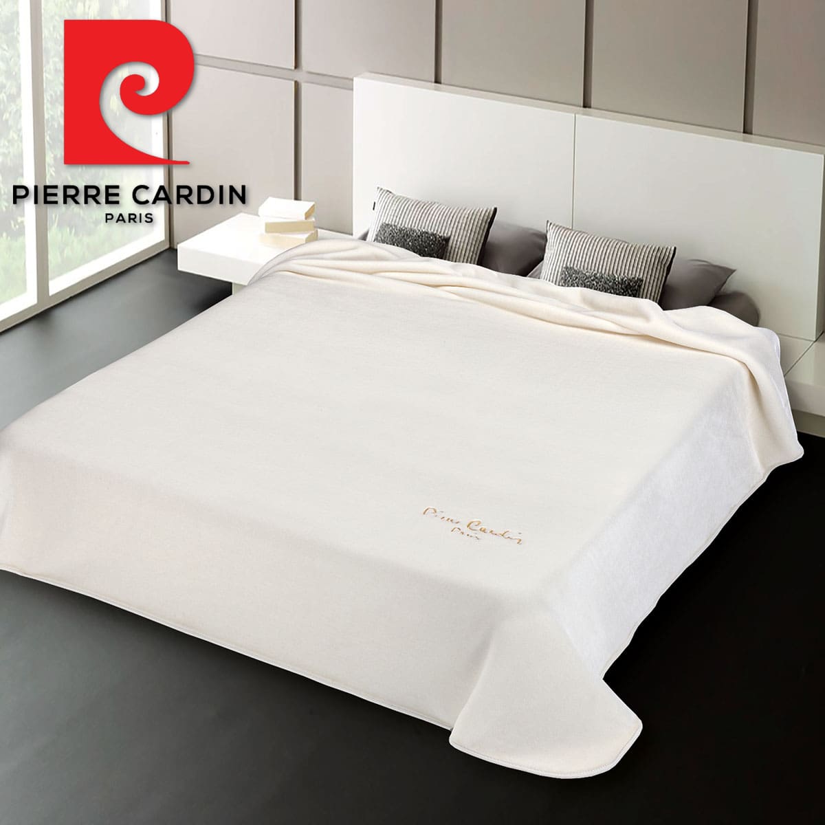 ΚΟΥΒΕΡΤΑ ΥΠΕΡΔΙΠΛΗ 220X240 PIERRE CARDIN NANCY 545 NATURAL(29)
