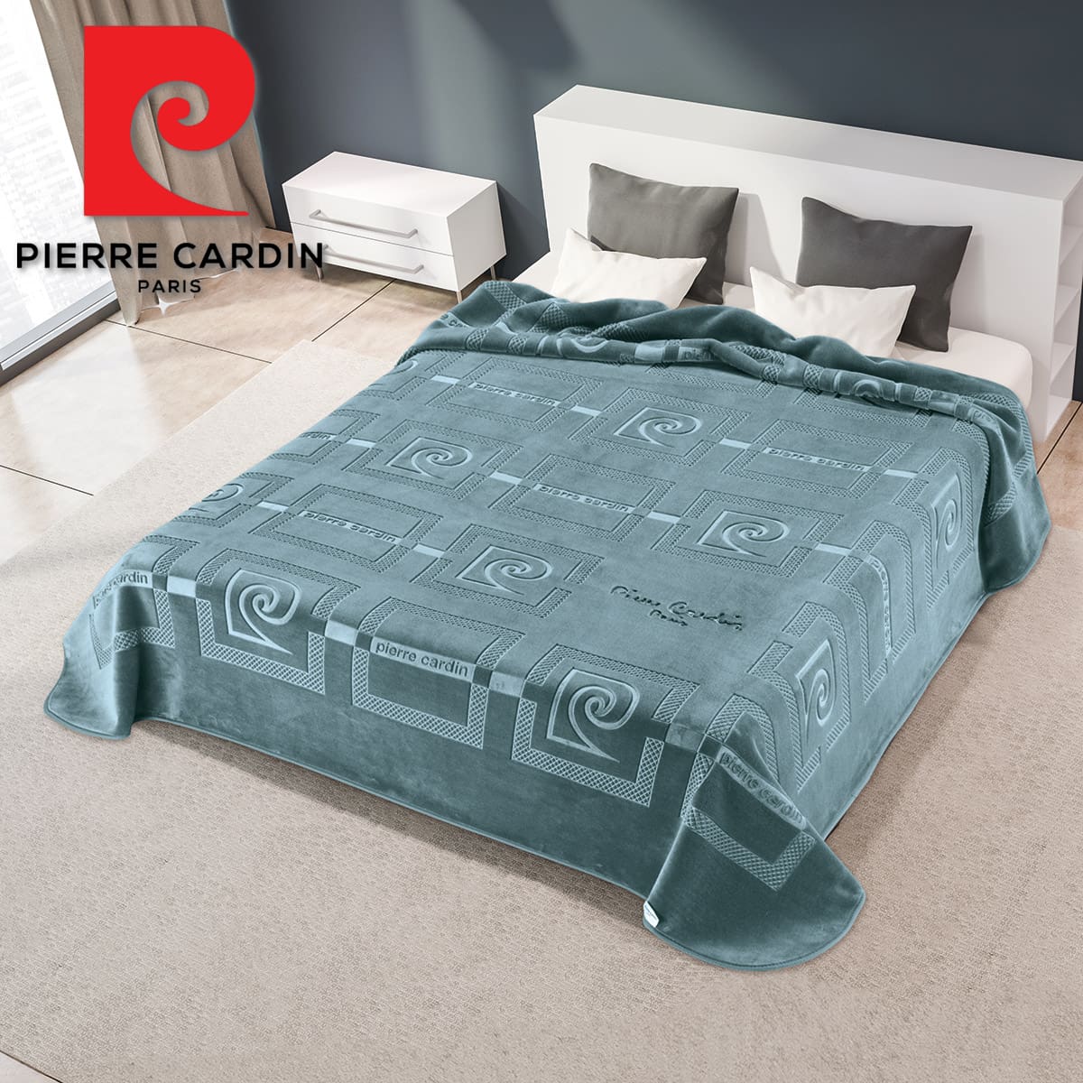 ΚΟΥΒΕΡΤΑ ΥΠΕΡΔΙΠΛΗ 220X240 PIERRE CARDIN NANCY 657  LAGUNA(71)