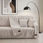 Beauty Home Γούνινο ριχτάρι Τριθέσιο Stripe Art 8725 180x300 Μπεζ