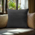 Beauty Home Μαξιλαροθήκη ΒΕΛΟΥΔΟ PREMIUM ΜΑΥΡΟ   40 x 40 cm   ΜΕ ΓΕΜΙΣΜΑ - Image 2