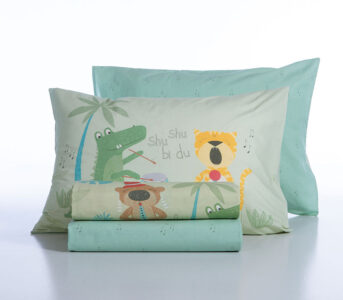 ΠΑΙΔΙΚΑ ΣΕΤ ΣΕΝΤΟΝΙΑ ΜΟΝΑ JUNGLE MUSIC 170X260 NEF-NEF HOMEWARE - Image 5
