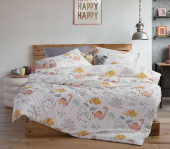 ΠΑΙΔΙΚΑ ΣΕΤ ΣΕΝΤΟΝΙΑ ΜΟΝΑ DINOSAUR ART 170X260 NEF-NEF HOMEWARE - Image 2