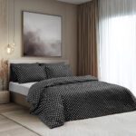 Beauty Home Σετ πάπλωμα υπέρδιπλο Art 10101 Fancy 220x240 Μαύρο