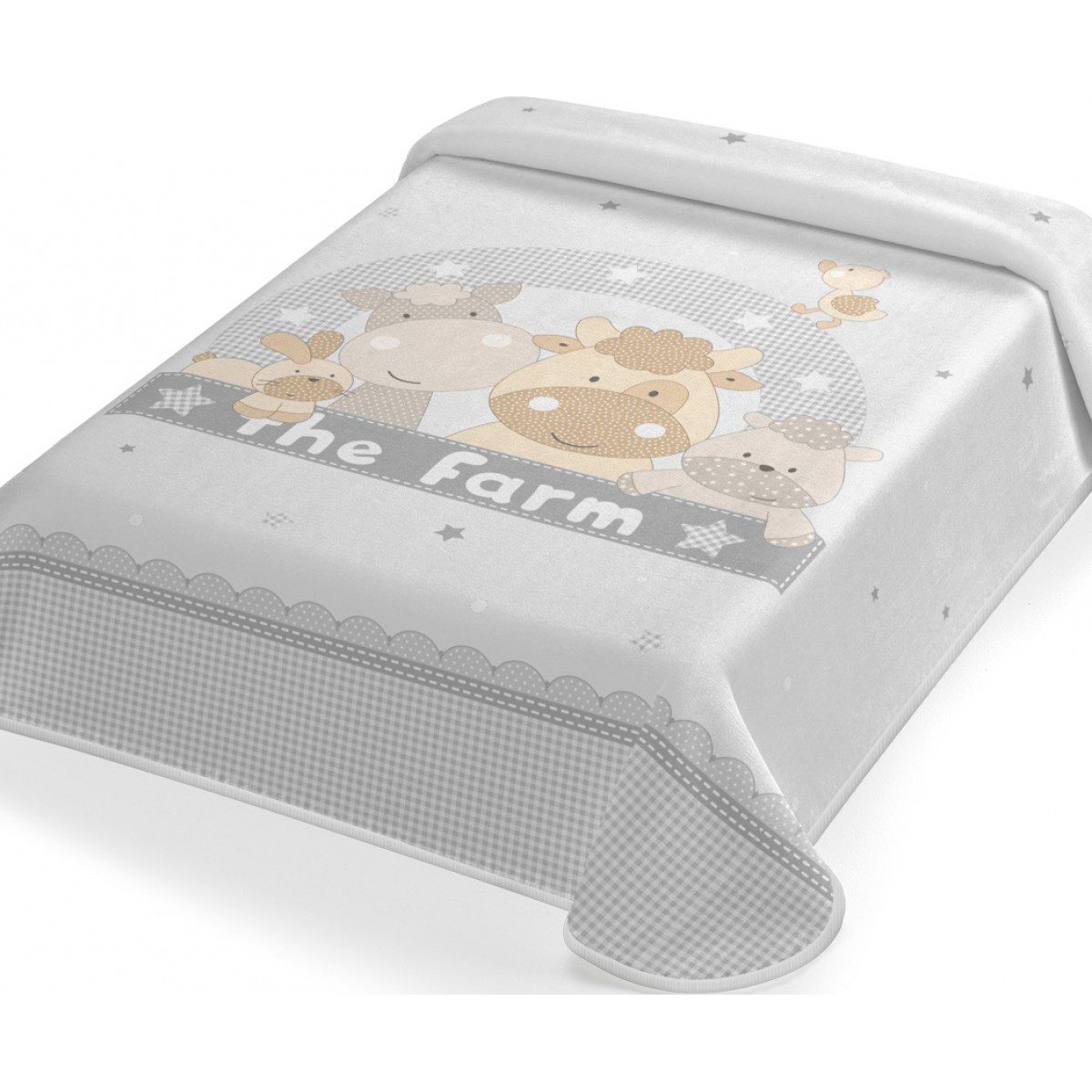 ΚΟΥΒΕΡΤΑ ΙΣΠΑΝΙΑΣ ΚΟΥΝΙΑΣ 110X140 BELPLA STER 664 GREY