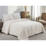 ΚΟΥΒΕΡΤΟΠΑΠΛΩΜΑ ΓΟΥΝΑ/FLANNEL ΜΟΝΟ 160X220 ADAM HOME (920) WHITE