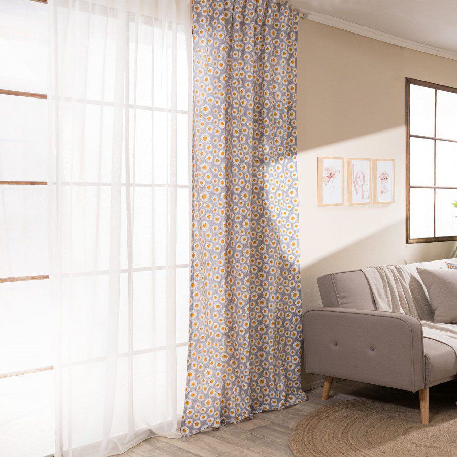 Κουρτίνα (Έτοιμη Ραμμένη) Floreta 11 - 140x275cm