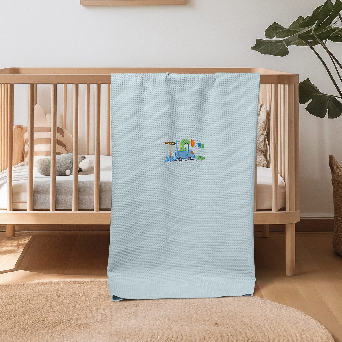 ΚΟΥΒΕΡΤΑ ΠΙΚΕ ΑΓΚΑΛΙΑΣ 80X110 ADAM HOME DINOSAUROS BLUE