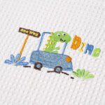 ΚΟΥΒΕΡΤΑ ΠΙΚΕ ΚΟΥΝΙΑΣ 110X140 ADAM HOME  DINO WHITE - Image 2