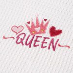 ΚΟΥΒΕΡΤΑ ΠΙΚΕ ΑΓΚΑΛΙΑΣ 80X110 ADAM HOME QUEEN WHITE - Image 2