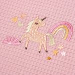 ΚΟΥΒΕΡΤΑ ΠΙΚΕ ΚΟΥΝΙΑΣ 110X140 ADAM HOME UNICORN PINK - Image 2