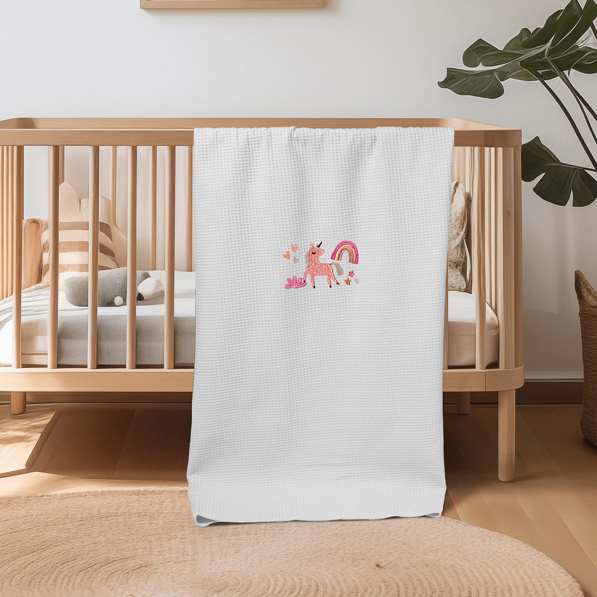 ΚΟΥΒΕΡΤΑ ΠΙΚΕ ΑΓΚΑΛΙΑΣ 80X110 ADAM HOME UNICORN WHITE