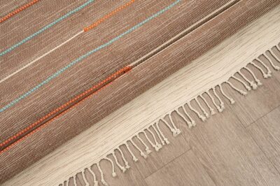 ΧΑΛΙ RIBELLA ΧΕΙΡΟΠΟΙΗΤΟ 600 BROWN - 133X190  NewPlan - Image 3