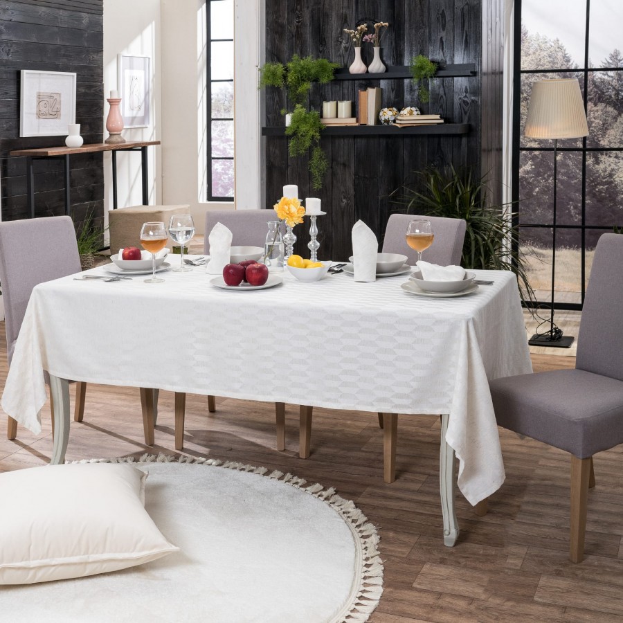 Τραπεζομάντηλο Abelie - 140x180cm + 6 πετσέτες Τραπεζομάντηλο Abelie - 140x180cm + 6 πετσέτες
