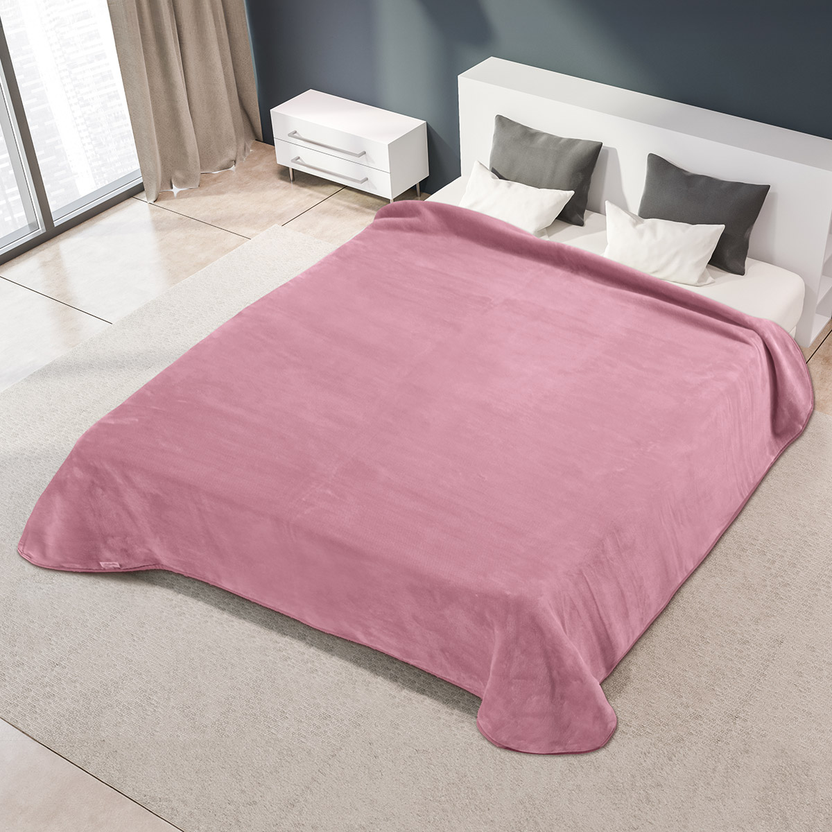 ΚΟΥΒΕΡΤΑ ΙΣΠΑΝΙΑΣ ΥΠΕΡΔΙΠΛΗ 220Χ240 BELPLA STER PLAIN OPAL ROSE(64) ΚΟΥΒΕΡΤΑ ΙΣΠΑΝΙΑΣ ΥΠΕΡΔΙΠΛΗ 220Χ240 BELPLA STER PLAIN OPAL ROSE(64)