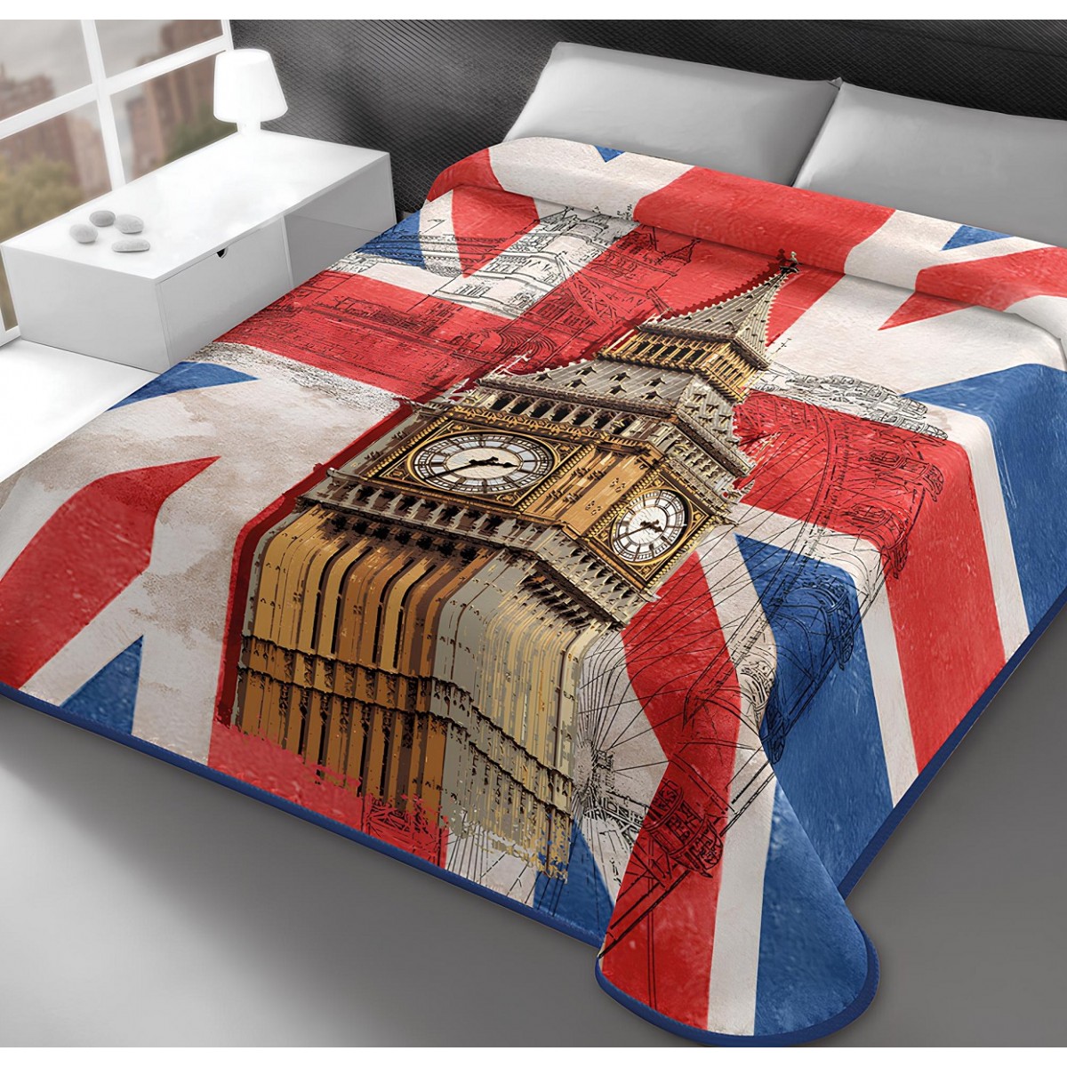 ΚΟΥΒΕΡΤΑ ΙΣΠΑΝΙΑΣ ΜΟΝΗ 160X220 BELPLA STER LONDON (328)