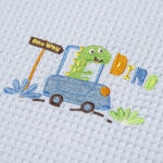 ΚΟΥΒΕΡΤΑ ΠΙΚΕ ΑΓΚΑΛΙΑΣ 80X110 ADAM HOME DINOSAUROS BLUE - Image 3