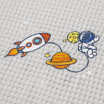 ΚΟΥΒΕΡΤΑ ΠΙΚΕ 110X140 ΚΟΥΝΙΑΣ ADAM HOME  SPACE GREY - Image 2