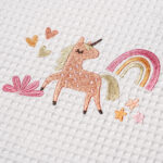 ΚΟΥΒΕΡΤΑ ΠΙΚΕ ΑΓΚΑΛΙΑΣ 80X110 ADAM HOME UNICORN WHITE - Image 2