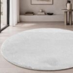 Χαλί Mellow 00 White Ροτόντα - Ροτόντα Φ120 cm