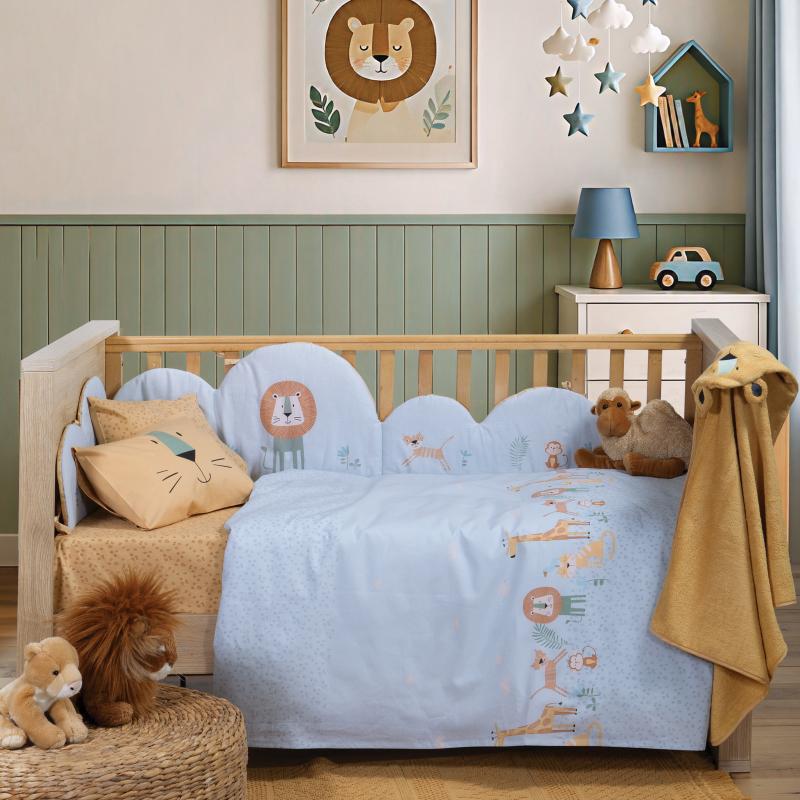 5205495649597 Σετ Σεντόνια Κούνιας Βρεφικά Wild Company Nef Nef Homeware - Image 1