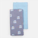 Σετ Σεντόνια Λίκνου Βρεφικά 2τεμ. Elephants  Nef Nef Homeware