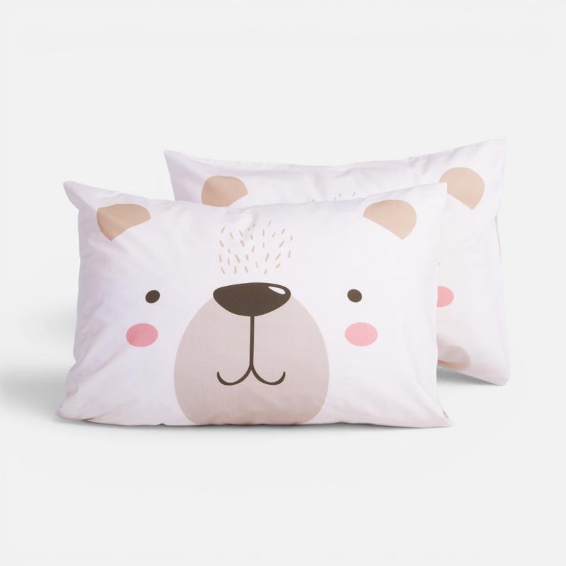 5205495650890 Μαξιλαροθήκη Happy Bear Nef Nef Homeware - Image 1