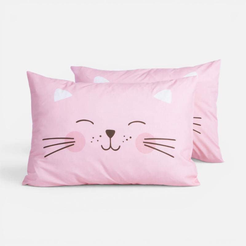 5205495650906 Μαξιλαροθήκη Happy Cat Nef Nef Homeware - Image 1