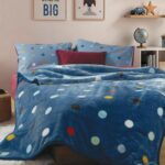 Κουβέρτα Παιδική Dots Blue 160x220  Nef Nef Homeware